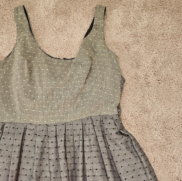 Corey Lynn Calter Dresses & Skirts - Corey Lynn Calter Vintage Inspired Fit Flare Polka Dot Anthropologie Dress 10